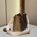 1:1 Replica Louis Vuitton LV OnTheGo PM Monogram Canvas Brown Luxury Bag For Women M46373 - 9.8in/25 cm