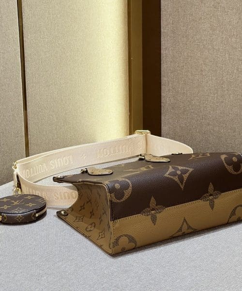 1:1 Replica Louis Vuitton LV OnTheGo PM Monogram Canvas Brown Luxury Bag For Women M46373 - 9.8in/25 cm