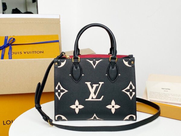 1:1 Replica Louis Vuitton LV OnTheGo PM Bicolor Monogram Empreinte Leather For Women M45659 -  9.8in/25cm