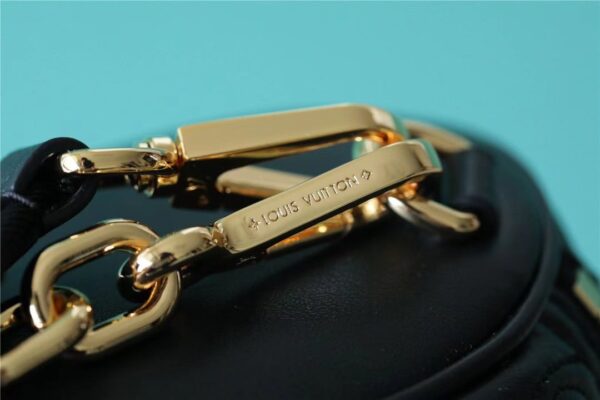 1:1 Replica Louis Vuitton LV Papillon BB Bubblegram Leather Black Luxry Bag For Women M59800 - 20cm