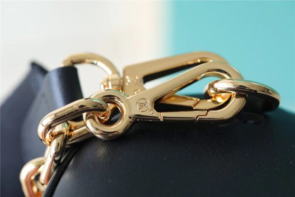 1:1 Replica Louis Vuitton LV Papillon BB Bubblegram Leather Black Luxry Bag For Women M59800 - 20cm