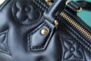 1:1 Replica Louis Vuitton LV Papillon BB Bubblegram Leather Black Luxry Bag For Women M59800 - 20cm
