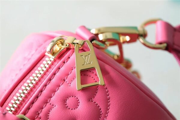 1:1 Replica Louis Vuitton LV Papillon BB Bubblegram Leather Luxury Bag For Women M59826 - 20cm