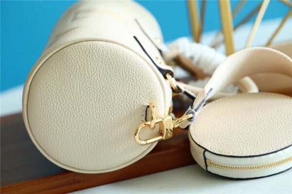 1:1 Replica Louis Vuitton LV Papillon BB Monogram Empreinte Beige Luxury Bag For Women - 7.9in/20cm
