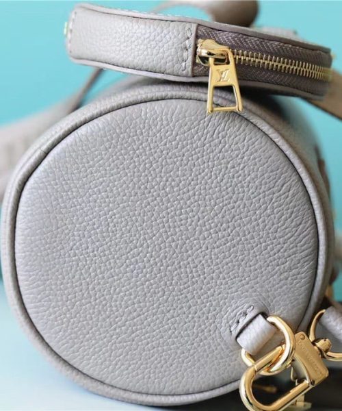 1:1 Replica Louis Vuitton LV Papillon BB Monogram Empreinte Tourterelle / Creme Beige Luxury Bag For Women M46031 - 7.9in/20cm