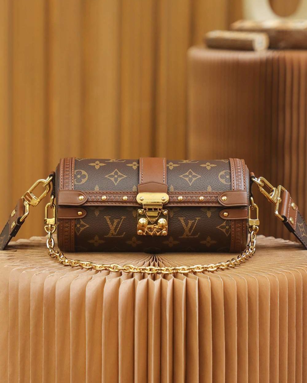 1:1 Replica Louis Vuitton LV Papillon Trunk Monogram Canvas Luxury Bag For Women M57835 - 19cm / 7.5in