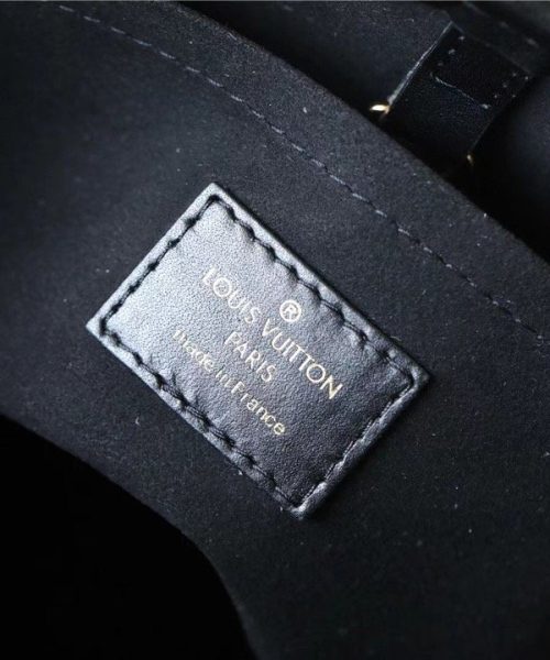 1:1 Replica Louis Vuitton LV Petit Bucket Raffia Black Luxury Bag For Women M59961 - 9.4in/24cm