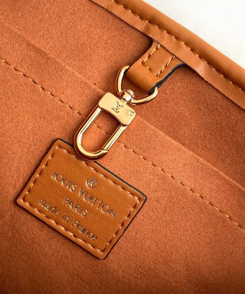 1:1 Replica Louis Vuitton LV Petit Bucket Raffia Caramel Brown Luxury Bag For Women M59961 - 9.4in/24cm