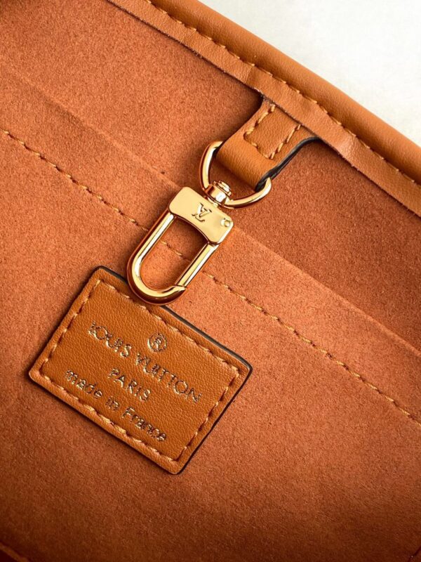 1:1 Replica Louis Vuitton LV Petit Bucket Raffia Caramel Brown Luxury Bag For Women M59961 - 9.4in/24cm