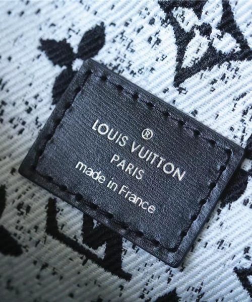 1:1 Replica Louis Vuitton LV Petit Noe Monogram Jacquard Denim Black Luxury Bag For Women - 11.2in/28.5cm