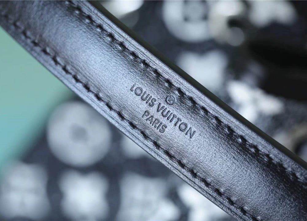 1:1 Replica Louis Vuitton LV Petit Noe Monogram Jacquard Denim Black Luxury Bag For Women - 11.2in/28.5cm