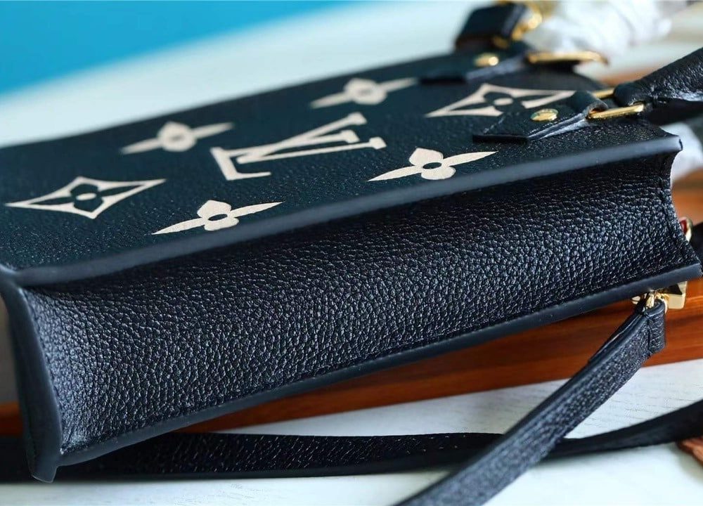 1:1 Replica Louis Vuitton LV Petit Sac Plat Monogram Empreinte Leather Luxury Bag M81416 - 17cm