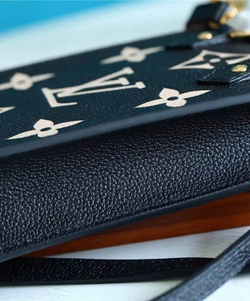 1:1 Replica Louis Vuitton LV Petit Sac Plat Monogram Empreinte Leather Luxury Bag M81416 - 17cm
