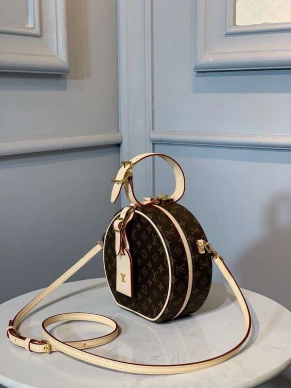 1:1 Replica Louis Vuitton LV Petite Boite Chapeau Monogram Canvas Luxury Bag For Women M43514 - 6.9in/17.5cm