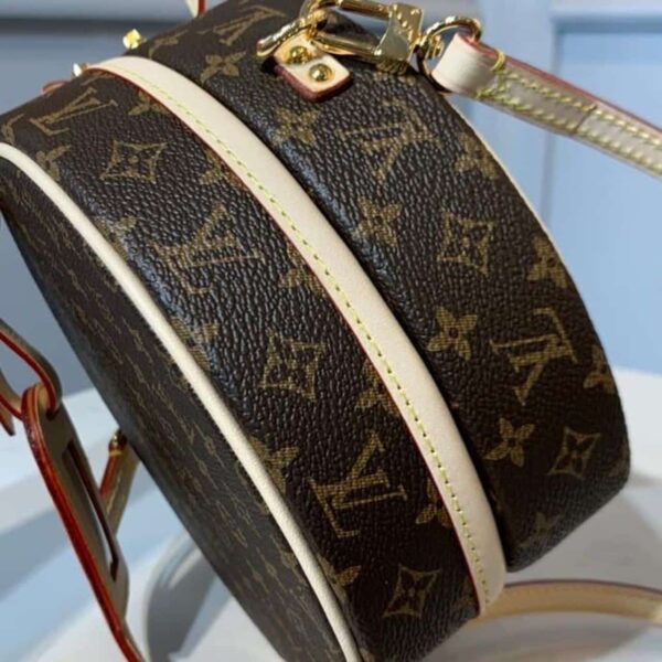 1:1 Replica Louis Vuitton LV Petite Boite Chapeau Monogram Canvas Luxury Bag For Women M43514 - 6.9in/17.5cm