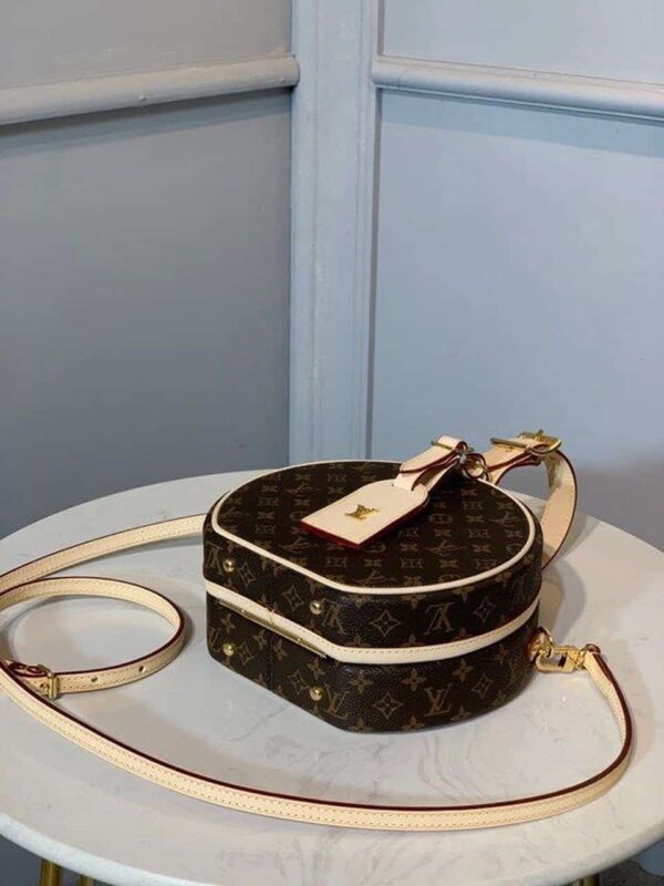 1:1 Replica Louis Vuitton LV Petite Boite Chapeau Monogram Canvas Luxury Bag For Women M43514 - 6.9in/17.5cm