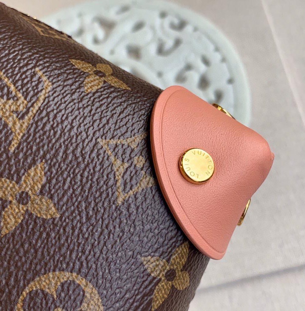 1:1 Replica Louis Vuitton LV Petite Malle Souple Monogram Canvas Pink Luxury Bag For Women M45531 -  7.9in/20cm