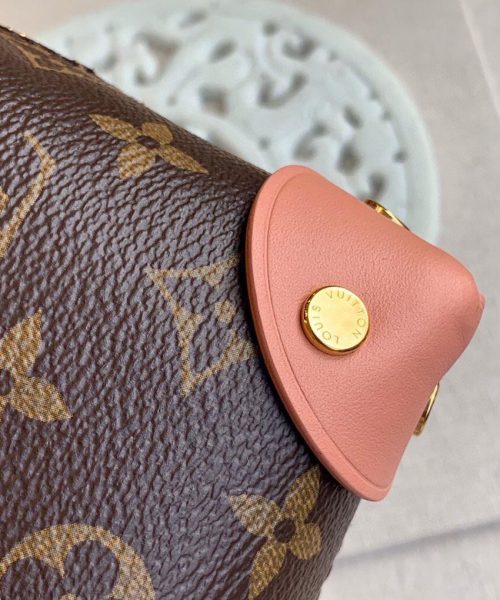 1:1 Replica Louis Vuitton LV Petite Malle Souple Monogram Canvas Pink Luxury Bag For Women M45531 -  7.9in/20cm