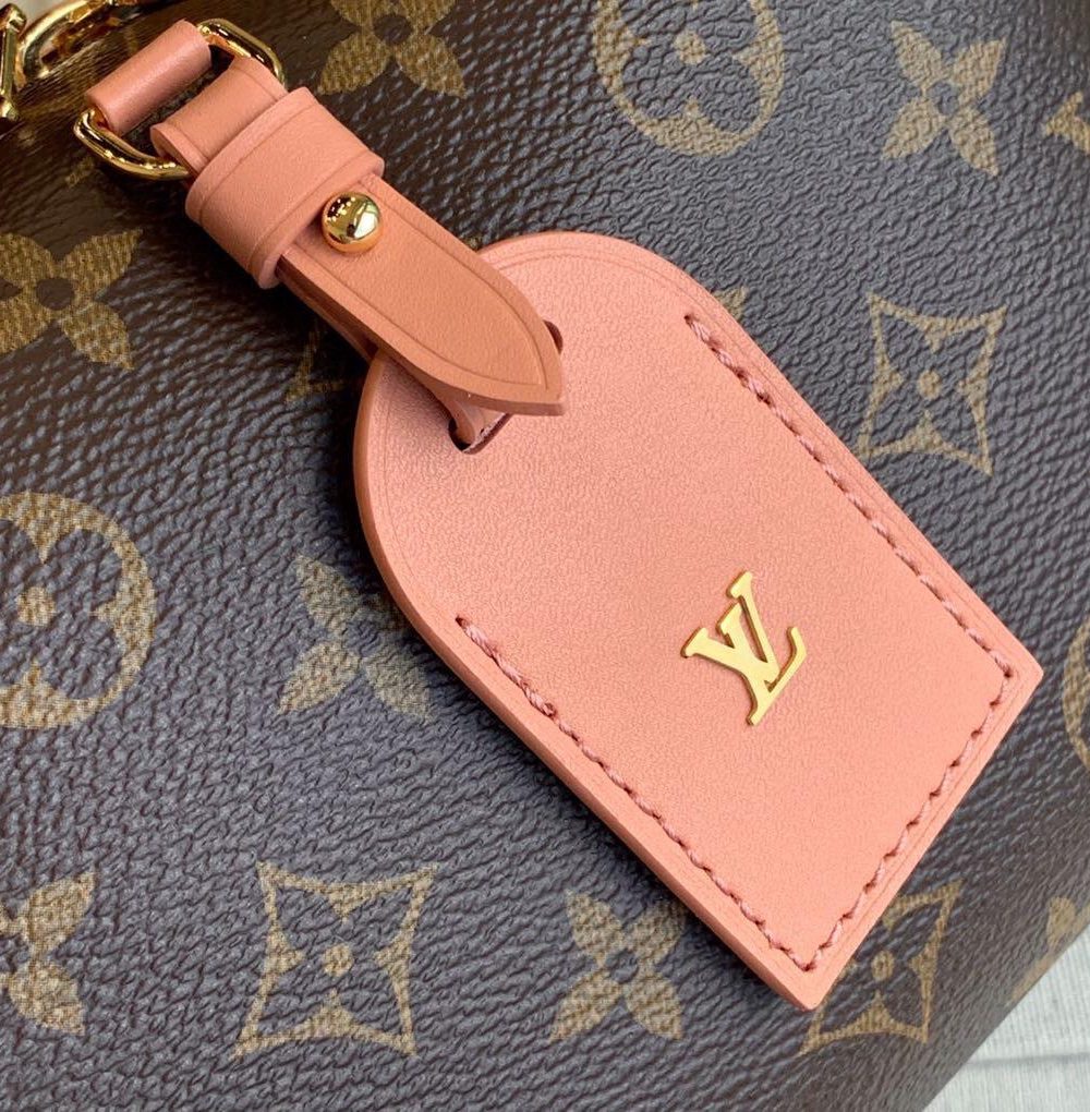 1:1 Replica Louis Vuitton LV Petite Malle Souple Monogram Canvas Pink Luxury Bag For Women M45531 -  7.9in/20cm