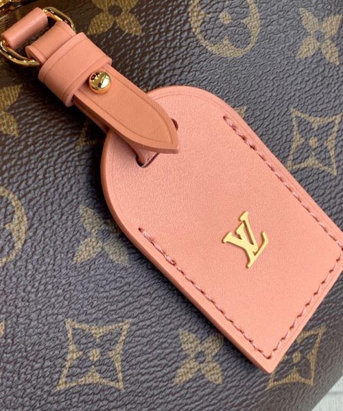 1:1 Replica Louis Vuitton LV Petite Malle Souple Monogram Canvas Pink Luxury Bag For Women M45531 -  7.9in/20cm