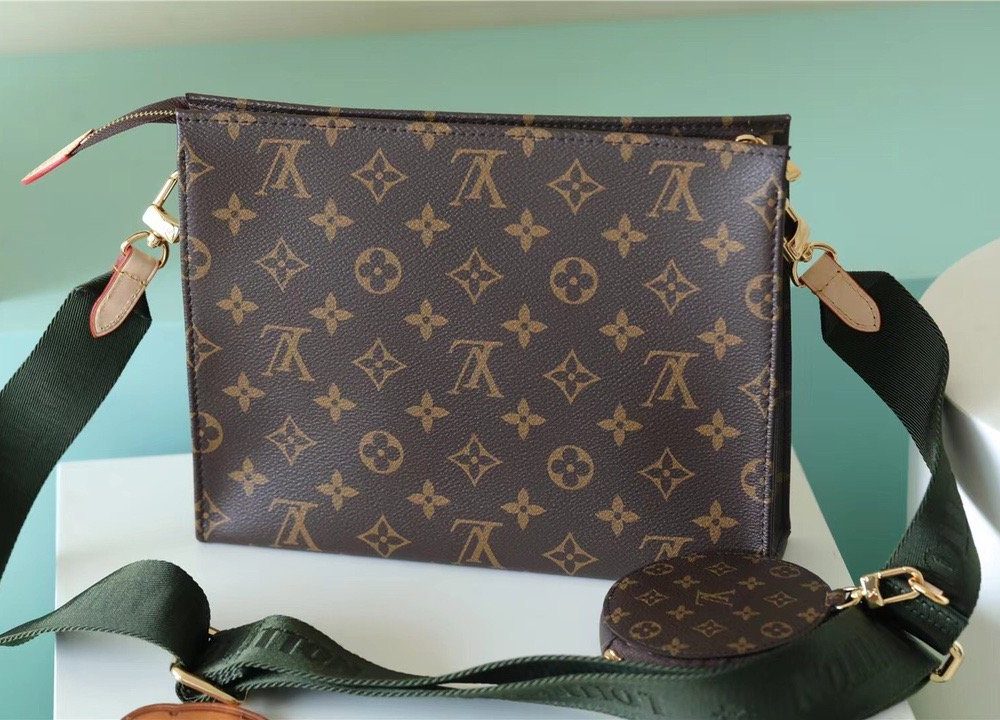1:1 Replica Louis Vuitton LV Pochette Double Monogram Canvas Luxury Bag For Women - 10.2in/26cm