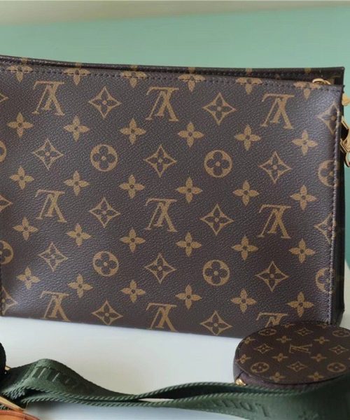 1:1 Replica Louis Vuitton LV Pochette Double Monogram Canvas Luxury Bag For Women - 10.2in/26cm