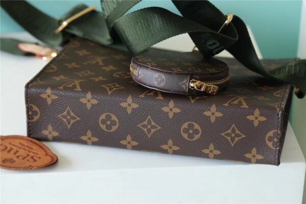 1:1 Replica Louis Vuitton LV Pochette Double Monogram Canvas Luxury Bag For Women - 10.2in/26cm
