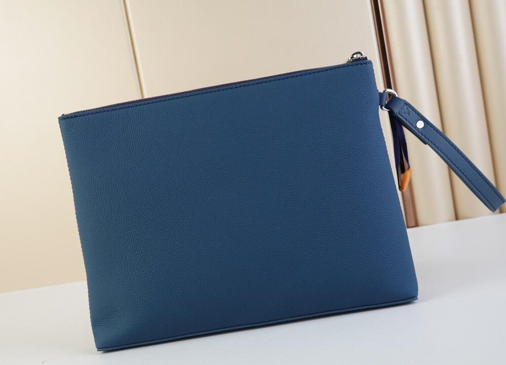 1:1 Replica Louis Vuitton LV Pochette Ipad Blue Aerogram Unique Bag For Men - 30cm