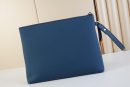1:1 Replica Louis Vuitton LV Pochette Ipad Blue Aerogram Unique Bag For Men - 30cm
