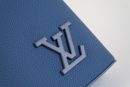 1:1 Replica Louis Vuitton LV Pochette Ipad Blue Aerogram Unique Bag For Men - 30cm