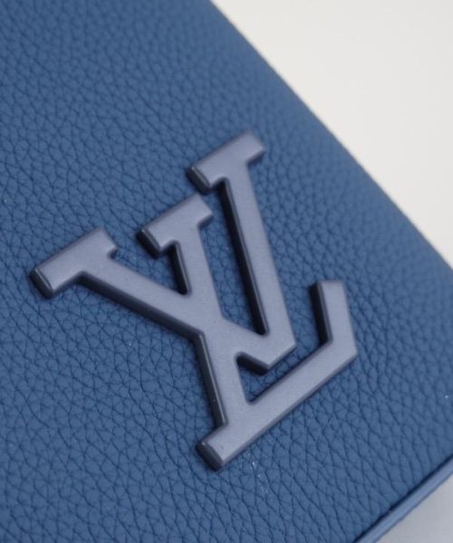 1:1 Replica Louis Vuitton LV Pochette Ipad Blue Aerogram Unique Bag For Men - 30cm
