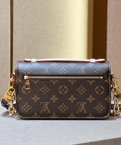 1:1 Replica Louis Vuitton LV Pochette Métis East West Brown Essential Bag For Women M46279‎ 8.5in/21.5cm
