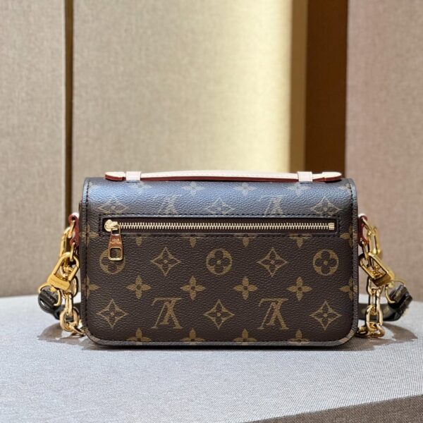 1:1 Replica Louis Vuitton LV Pochette Métis East West Brown Essential Bag For Women M46279‎ 8.5in/21.5cm