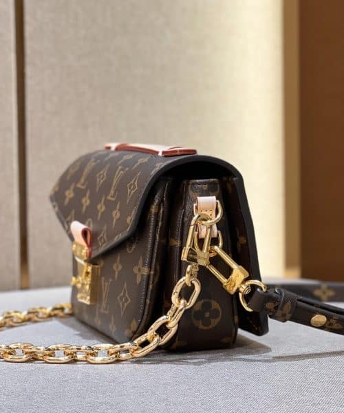 1:1 Replica Louis Vuitton LV Pochette Métis East West Brown Essential Bag For Women M46279‎ 8.5in/21.5cm