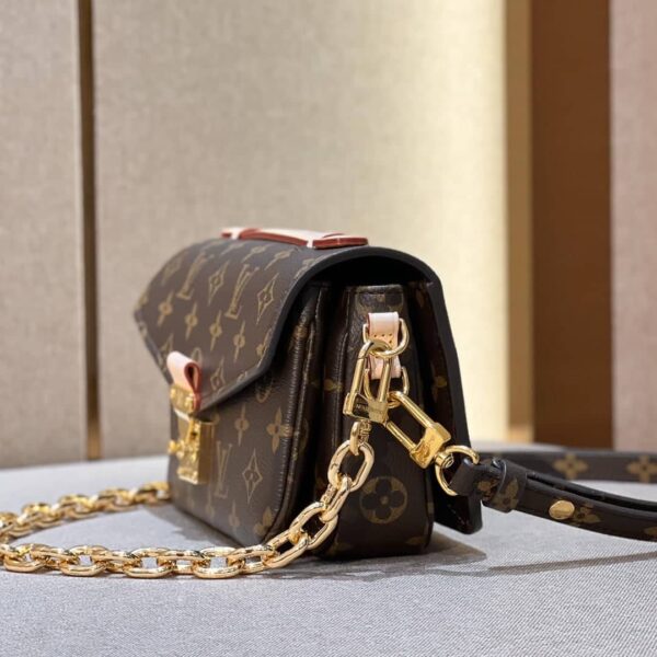 1:1 Replica Louis Vuitton LV Pochette Métis East West Brown Essential Bag For Women M46279‎ 8.5in/21.5cm