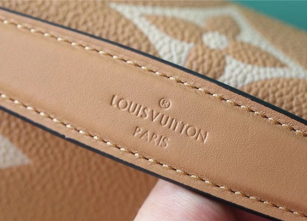 1:1 Replica Louis Vuitton LV Pochette Metis Monogram Empreinte Arizona Brown / Creme Beige Luxury Bag For Women M46018 - 9.8n/25cm