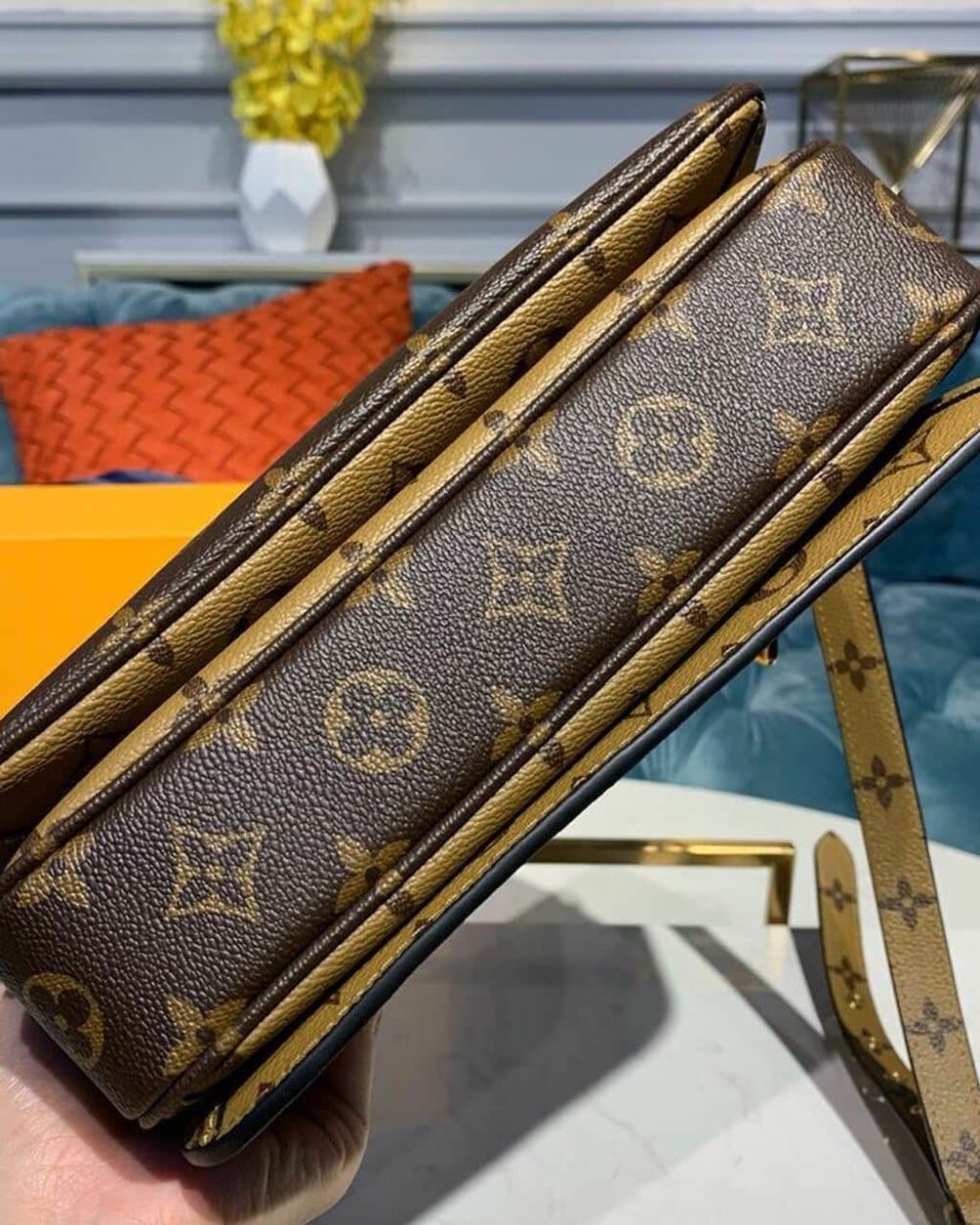 1:1 Replica Louis Vuitton LV Pochette Métis Monogram Reverse Canvas Luxury Bag For Women M44876 - 9.8in/25cm