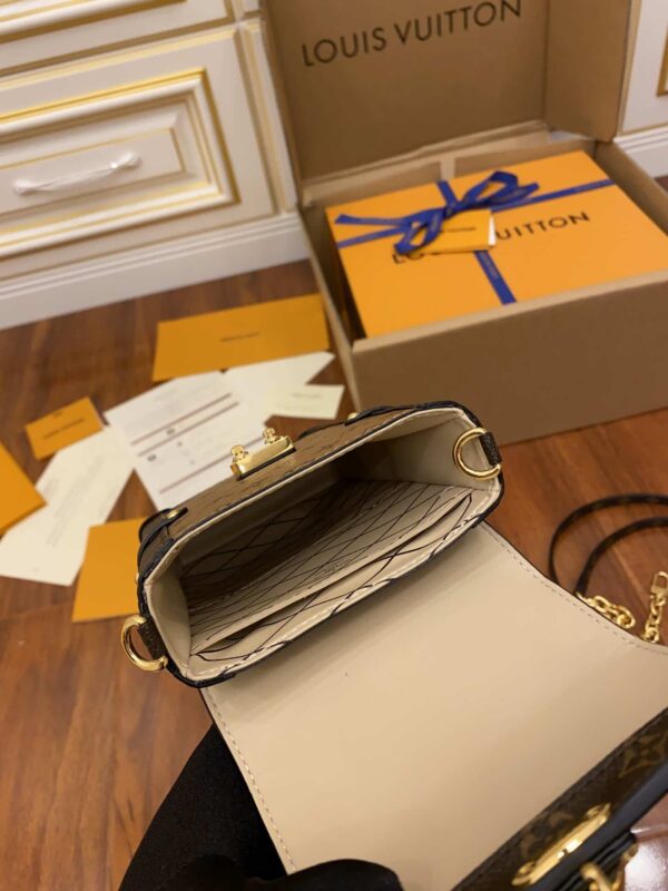 1:1 Replica Louis Vuitton LV Pochette Trunk Verticale Monogram Reverse With Monogram Canvas Luxury Bag For Women M67873 - 6.9in/18cm