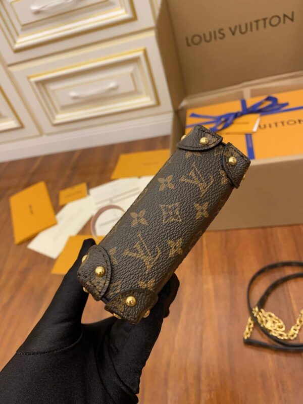 1:1 Replica Louis Vuitton LV Pochette Trunk Verticale Monogram Reverse With Monogram Canvas Luxury Bag For Women M67873 - 6.9in/18cm