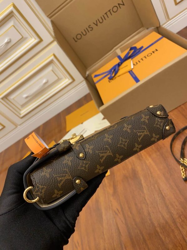 1:1 Replica Louis Vuitton LV Pochette Trunk Verticale Monogram Reverse With Monogram Canvas Luxury Bag For Women M67873 - 6.9in/18cm