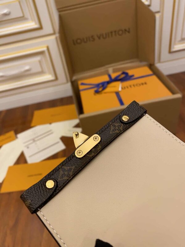 1:1 Replica Louis Vuitton LV Pochette Trunk Verticale Monogram Reverse With Monogram Canvas Luxury Bag For Women M67873 - 6.9in/18cm