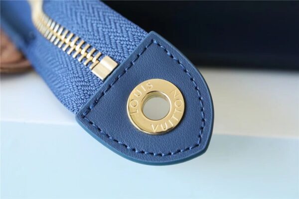 1:1 Replica Louis Vuitton LV Pochette Voyage MM Monogram Drip Blue By Nigo Unique Bag For Men M45961 - 27cm