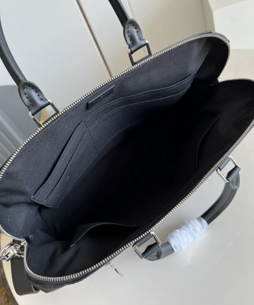 1:1 Replica Louis Vuitton LV Porte-Documents Jour Damier Graphite Canvas Unique Bag For Men N48260 - 14.6in/37cm