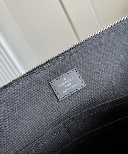 1:1 Replica Louis Vuitton LV Porte-Documents Jour Damier Graphite Canvas Unique Bag For Men N48260 - 14.6in/37cm