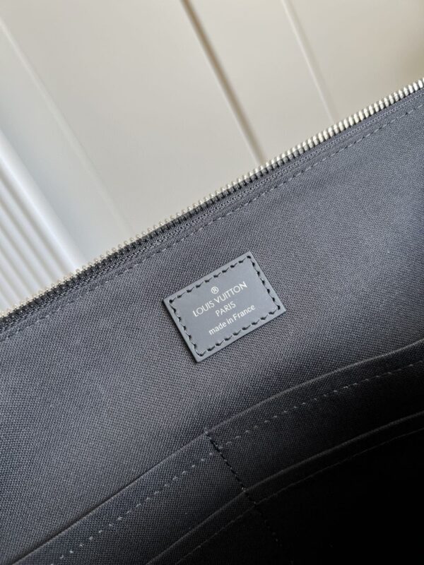 1:1 Replica Louis Vuitton LV Porte-Documents Jour Damier Graphite Canvas Unique Bag For Men N48260 - 14.6in/37cm