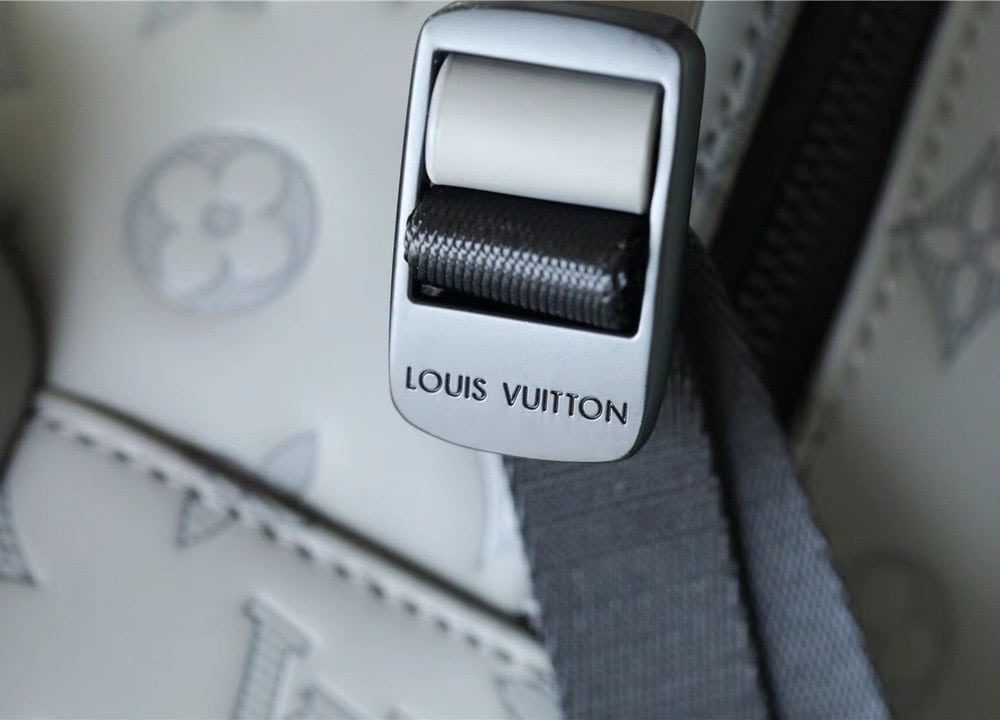 1:1 Replica Louis Vuitton LV Racer Backpack Monogram Shadow Leather Unique Bag For Men M46105 - 41cm