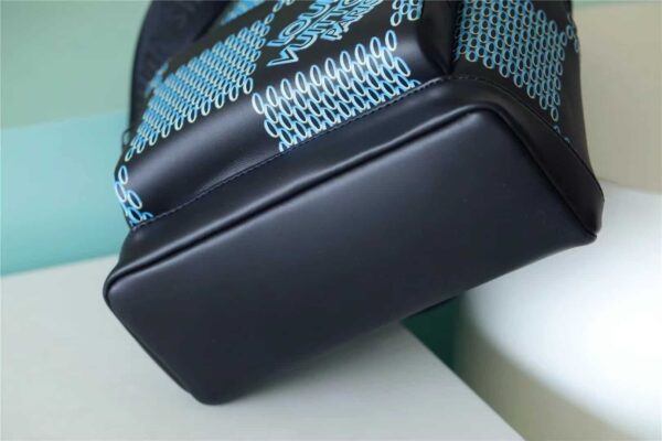1:1 Replica Louis Vuitton LV Racer Damier Spray Blue Unique Bag For Men - 16in/41cm
