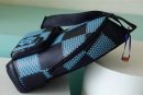 1:1 Replica Louis Vuitton LV Racer Damier Spray Blue Unique Bag For Men - 16in/41cm