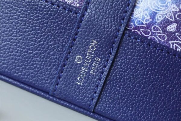 1:1 Replica Louis Vuitton LV Randonee Messenger Monogram Stripes Blue Unique Bag For Men - 10.4in/26cm