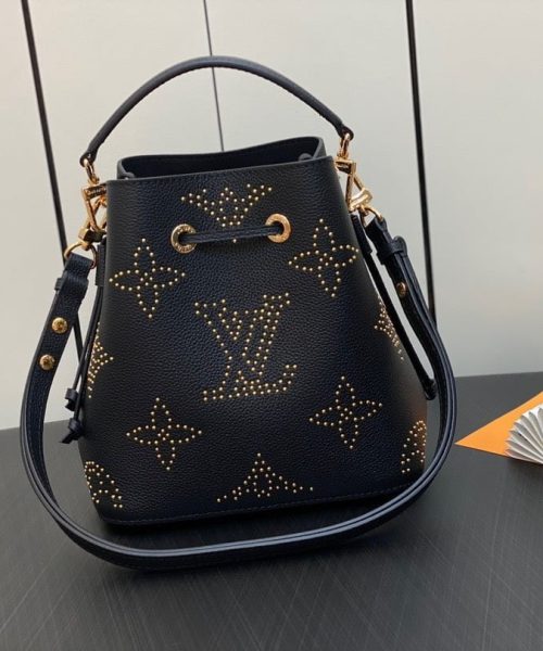 1:1 Replica Louis Vuitton LV Néonoé BB Monogram Empreinte Leather Luxury Bag For Women M46734- 7.9 Inches/ 20 Cm